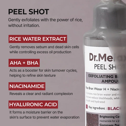 Ampolla de arroz negro Peel Shot Glow