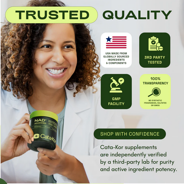 Cata-Kor NAD+ Advanced - Suplemento de NAD con resveratrol