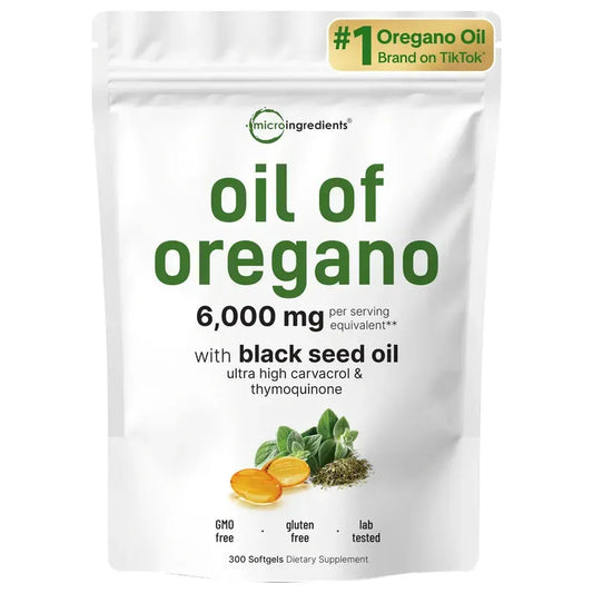 Oil of Oregano with Black Seed Oil Softgels