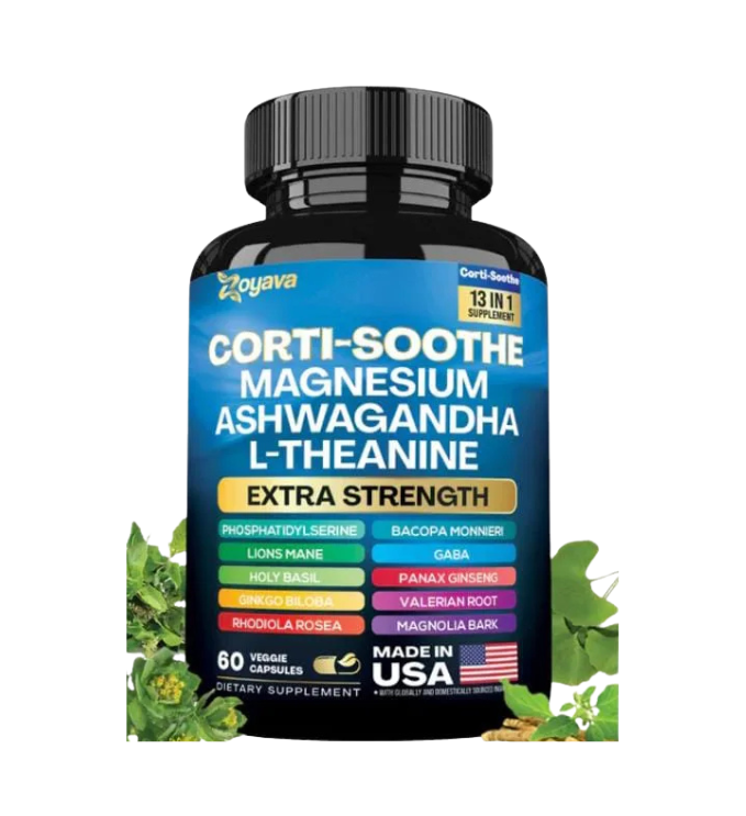 Ultimate Corti-Soothe Balance: Stress Relief, Calm, and Cognitive Boost - 60 Caps