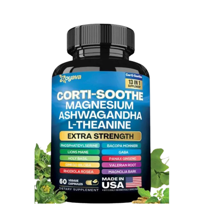 Ultimate Corti-Soothe Balance: Stress Relief, Calm, and Cognitive Boost - 60 Caps